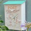 CHIPEL Flower and Bird Gardening Fence Decoration Accessory, Garden Wrought Iron Wall-Mounted Mailboxes, Outdoor and Indoor Shopping Mall Window Photography Prop view 1
