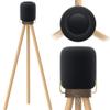 HOOKMEMO Speaker Stand for HomePod 22023 Black Walnut Stand for HomePod 2 (Walnut+Beech(29.5inch high) view 1