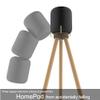 HOOKMEMO Speaker Stand for HomePod 22023 Black Walnut Stand for HomePod 2 (Walnut+Beech(29.5inch high) view 3