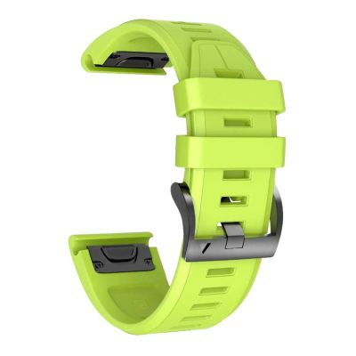 AEMALL 22 26MM Sport Silicone Smart Watch Band Straps Quickfit Bracelet For Garmin Fenix 7 7X 6X 6 Pro 5X 5 Plus 3HR 935 Wristband Belt (Color : Green, Size : 22mm Fenix 7)