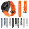 AEMALL 22 26mm Quickfit Smart Watch Straps For Garmin Fenix 7 7S 7X Fenix 6 6X 5S 5X Plus 935 945 3HR Quick Release Silicone Wristbands (Color : Black, Size : 26mm Fenix 6X 6XPro) view 3