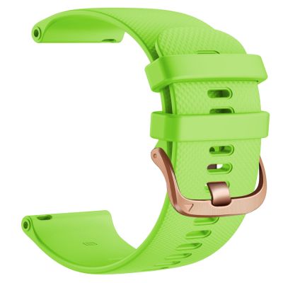 AEMALL 18mm Replacement Silicone Straps Band For Garmin Vivoactive 4S Watchband Smart Watch Vivomove 3S Venu2S Bracelet Wristbands Belt (Color : Green, Size : 18mm Universal)
