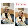 EYLRIM Thick Square Frame Blue Light Glasses for Women Men Non Prescription Computer Eyeglasses(Rose Red) view 2