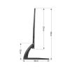 Universal TV Stand Table Top TV Stand, 5 Level Height Adjustable Tabletop TV Base With Infinite Extension Left And Right, For Most 32 To 65 Inch LCD LED TVs view 2