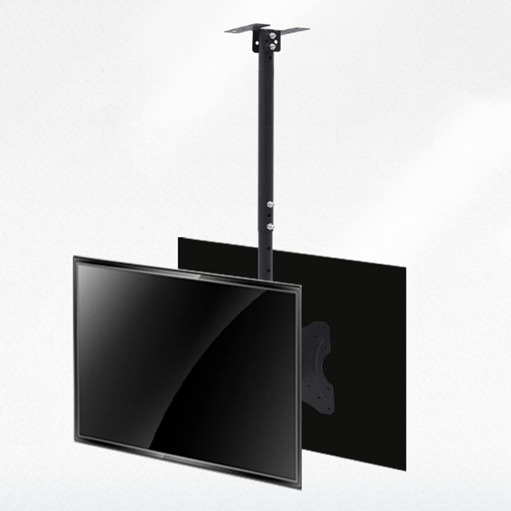 JOuan Universal TV Stand Dual Sided Ceiling TV Mount Bracket, 20-32 Inch Full Motion - 2 Movement Flat/Curved Screen Bracket, Holds Two (2) Screen, Max VESA 200x200mm (Size : 2m)