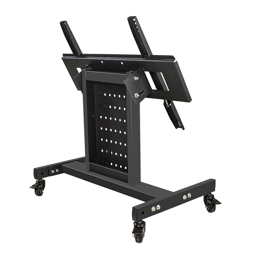 Universal TV Stand Mobile TV Cart, Height Adjustable Rolling Mobile TV Stand, For 32-75 Inch LED LCD Flat Or Curved Screen TVs, Max VESA 600x400mm