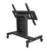 Universal TV Stand Mobile TV Cart, Height Adjustable Rolling Mobile TV Stand, For 32-75 Inch LED LCD Flat Or Curved Screen TVs, Max VESA 600x400mm view 1