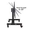 Universal TV Stand Mobile TV Cart, Height Adjustable Rolling Mobile TV Stand, For 32-75 Inch LED LCD Flat Or Curved Screen TVs, Max VESA 600x400mm view 4