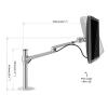 Universal TV Stand Monitor Mount, Monitor Arm With Height Adjustable, Swivel, Tilt, Freestanding Monitor Stand Mount Fits 10-32inch LED Computer Screens (Color : B) view 2