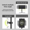 Universal TV Stand Single Monitor Stand, Freestanding VESA Monitor Desk Mount Fits 27'' To 43'' Computer Screen, Height Adjustable Monitor Mount With Heavy Duty Steel Base (Size : 500mm) view 2