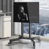 Universal TV Stand Mobile TV Cart On Wheels For 32-65 Inch TVs, Height Adjustable Portable Rolling TV Floor Stand, Holds Up To 35kg/77lbs, Max VESA 400x400mm view 1