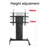 JOuan Universal TV Stand Low Height Mobile TV Stand For 32-65 Inch TVs, Height Adjustable Mobile TV Cart With Locking Wheels And Tilt Mount For Home Office Portable Use view 4
