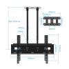 JOuan Universal TV Stand TV Double TV Ceiling Mount For 40-86 Inch, Hanging Full Motion TV Mount Bracket, Holds 2 Back To Back TVs, Height Adjustable view 2