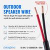 Cables Direct Online 500FT 16AWG Outdoor Speaker Cable Oxygen Free Copper 2-Conductors, Direct Burial, Weather Resistant, UV CL3 CM Rated, OFC Strands Low Voltage, Pull Box view 2