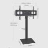 Universal TV Stand Universal Floor TV Stand Base For 32 To 65 Inch TVs, Wire Management, Space Saving Standing TV Mount For Bedroom Living Room Corner view 2
