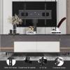 Universal TV Stand Universal Floor TV Stand Base For 32 To 65 Inch TVs, Wire Management, Space Saving Standing TV Mount For Bedroom Living Room Corner view 3