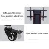 Universal TV Stand Rolling/Mobile TV Cart With Wheels For 32-65 Inch TVs, Portable Mobile TV Cart Display Stand With Height Adjustable, Holds Up To 50kg/110 Lbs view 3