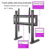 Universal TV Stand Table Top TV Stand, Tabletop TV Base For 42-85 Inch Flat Screen, Drawstring Buckle Lock Design, Height Adjustable, Max VESA 600x500mm view 3