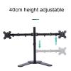 Universal TV Stand Dual Monitor Stand Mount, Full Motion Articulating Monitor Arm, Monitor Mount With Swivel,Tilt,Height Adjustable, Fits 10-27inch Screen view 4