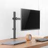 JOuan Universal TV Stand Monitor Mount, Monitor Arm With Clamped/perforation Base, With Swivel,Tilt,Height Adjustable, Monitor Stand Mount Fits 12-27inch Computer Screen view 1