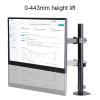 JOuan Universal TV Stand Monitor Mount, Monitor Arm With Clamped/perforation Base, With Swivel,Tilt,Height Adjustable, Monitor Stand Mount Fits 12-27inch Computer Screen view 4