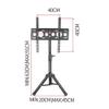 Universal TV Stand TV stand floor desktop base TV conference cart TV mobile rack display stand 12-43 inch (Size : 40 * 40 cm) view 2