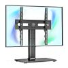 JOuan Universal TV Stand Table Top TV Stand, Height Adjustable Tabletop TV Base With Tempered Glass Base Wire Management, Fits 45-65inch LED Screen Display view 1