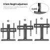 JOuan Universal TV Stand Table Top TV Stand, Height Adjustable Tabletop TV Base With Tempered Glass Base Wire Management, Fits 45-65inch LED Screen Display view 4