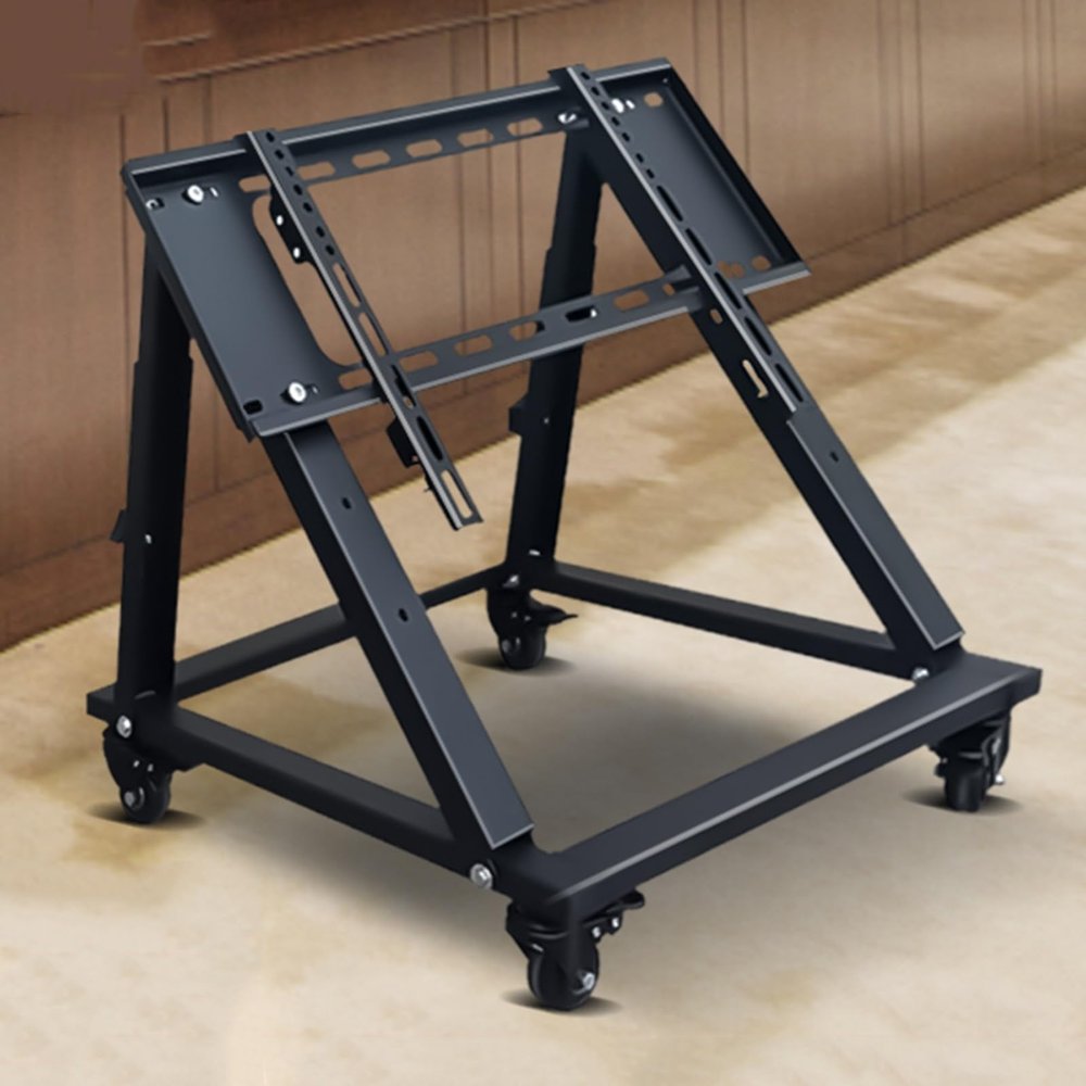 Universal TV Stand Rolling Tv Stand For 32-75 Inch TVs, Mobile TV Cart With Enlarged Base, Max Load 50kg/110lbs, For Home Office Portable Use