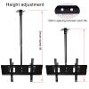 Universal TV Stand Dual Sided Ceiling TV Mount Bracket, Adjustable Height Telescoping Tilt And Swivel, Fits 32-65 Inch LCD Flat Screen TVs view 4