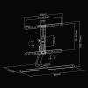 JOuan Universal TV Stand tv wall mount TV Stand Mount, Table Top TV Stand With +5/-10 Tilt Angle Adjustment, Built-in Take-up Box Tabletop TV Base, Fits 37-75 Inch Low Profile TVs (Color : A) view 2