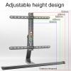 JOuan Universal TV Stand tv wall mount TV Stand Mount, Table Top TV Stand With +5/-10 Tilt Angle Adjustment, Built-in Take-up Box Tabletop TV Base, Fits 37-75 Inch Low Profile TVs (Color : A) view 3