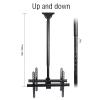 Universal TV Stand tv wall mount Dual Screen Ceiling TV Mount Bracket, Fits 32-70 Inch LCD Flat Screen And Curved TVs, Max VESA 600x400mm, Easy To Assemble view 4