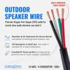 Cables Direct Online 500FT 14AWG Outdoor Speaker Cable Oxygen Free Copper 4-Conductors, Direct Burial, Weather Resistant, UV CL3 CM Rated, OFC Strands Low Voltage, Drum view 2