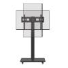 JOuan Universal TV Stand Mobile TV Cart With Wheels For 32-65 Inch TVs, Height Adjustable Rolling TV Stand With 0-90 Horizontal And Vertical Screen Switching, Max VESA 600x400mm view 1