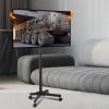 Universal TV Stand Rolling/Mobile TV Cart With Wheels For 17-55 Inch Screen, Height Adjustable Rolling TV Stand, 0-12 Angle Adjustment, Holds Up To 35kg/77lbs view 1