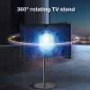 Universal TV Stand 360 Swivel TV Floor Stand With Mount For 37-75 Inch TVs, Black Metal Base, Height Adjustable TV Stand, Max VESA 600x600mm view 3