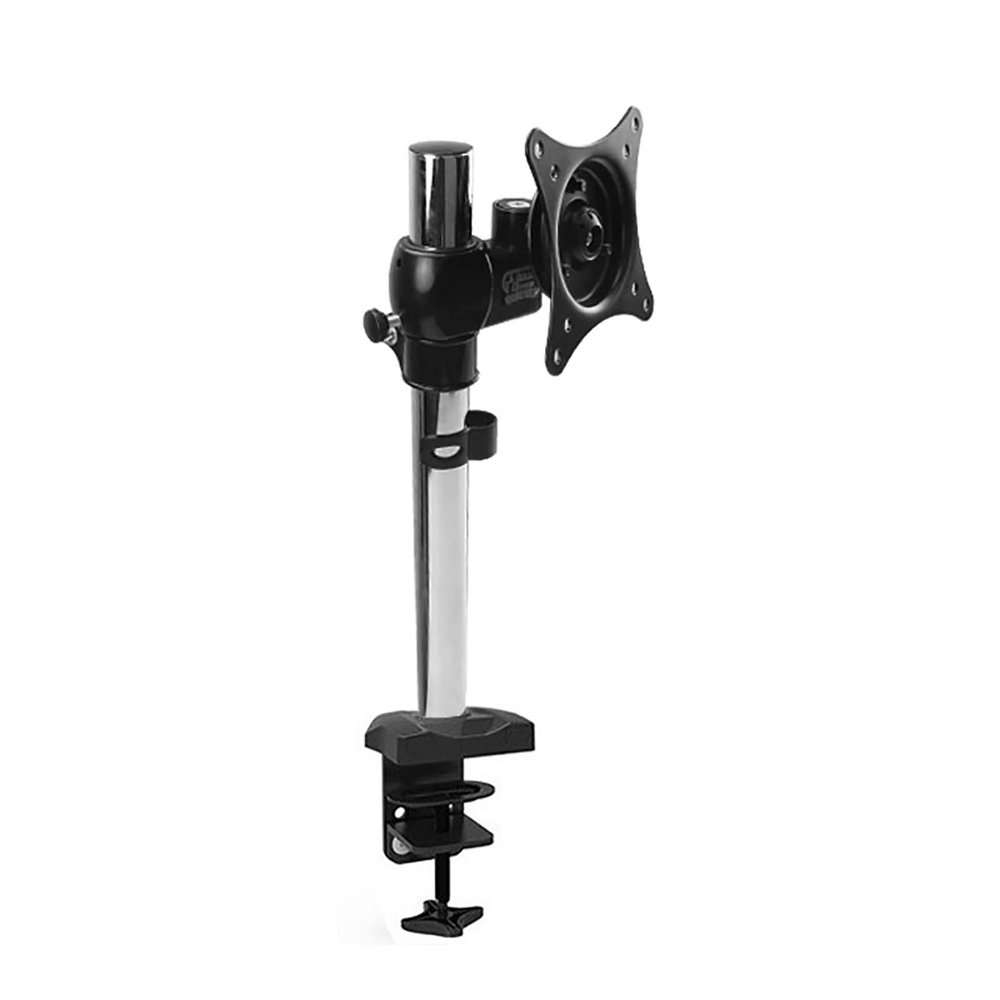 TV Stand Universal Monitor Stand, Single Monitor Arm Adjustable Height/Angle, Fits 17-32 Inch Screen, Holds 1 Screen Up to 17.6 lbs/8 kg with VESA 75 x 75 or