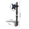 Universal TV Stand Single Monitor Desk Mount, LCD Computer Monitor Free-Standing Desk Stand Riser For 17 Inch To 27 Inch Screen, Holds Up To 10kg/22.0lbs (Size : 61cm) view 2