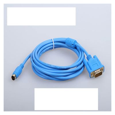 AJOHBM DOP-FX for Delta HMI DOP-107BV/107EV DOP-130BQ Connect to FX3U FX2N FX3G Series PLC Programming Cable DOP A/B-FX (Color : DOP(B)-FX(Goldplate), Size : 2m)