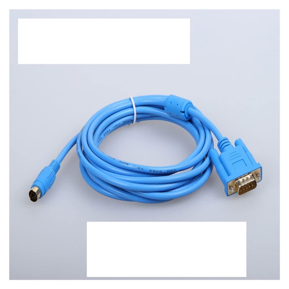 AJOHBM DOP-FX for Delta HMI DOP-107BV/107EV DOP-130BQ Connect to FX3U FX2N FX3G Series PLC Programming Cable DOP A/B-FX (Color : DOP(B)-FX(Goldplate), Size : 2m)