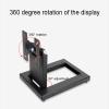 JOuan Universal TV Stand Monitor Stand Mount, 12-24 Inch Folding Monitor Desk Mount Stand, 360 Rotation Of The Display, Max VESA 100x100mm view 3