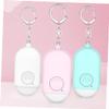 Hemoton Emergency Alarm Device for Women Personal Safety Alarm with Led Light Compact Keychain for Joggers Elderly and Night Workers White view 2