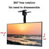Universal TV Stand TV Ceiling Mount, Adjustable Ceiling TV Wall Mount Tilt Bracket For 32 To 72 Inch Curved Flat Screen, Height Extension Up To 100cm/39.3 Inch view 4