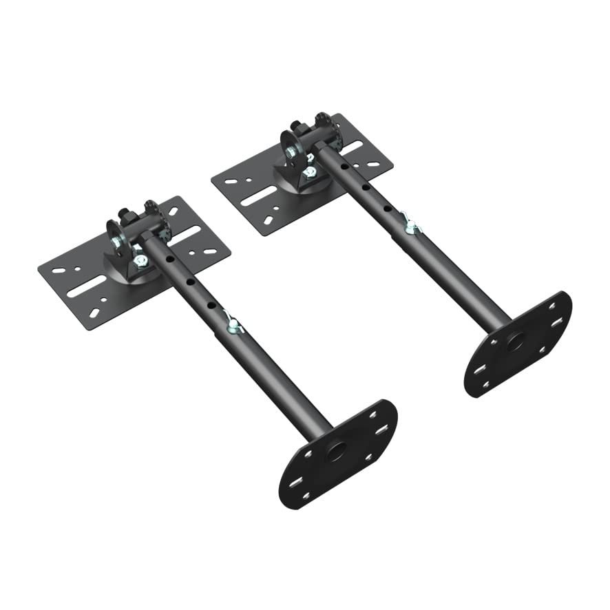 JOuan Universal TV Stand Speaker Wall Ceiling Mount Stand, Rotatable Angle, Adjustable Swivel Tilt Speaker Mount Bracket, Home Surround Sound System