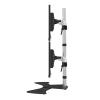 Universal TV Stand Dual Monitor Stand, Free Standing Full Motion Monitor Desk Mount, Monitor Stands For 2 Monitors Up To 27 Inch view 1