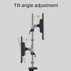Universal TV Stand Dual Monitor Stand, Free Standing Full Motion Monitor Desk Mount, Monitor Stands For 2 Monitors Up To 27 Inch view 3