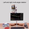 Universal TV Stand Dual Monitor Stand, Free Standing Full Motion Monitor Desk Mount, Monitor Stands For 2 Monitors Up To 27 Inch view 4
