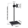 Universal TV Stand Mobile TV Stand With Lockable Wheels Height Adjustable, Rolling TV Cart For 14-32 Inch Screen TV, Hold Up To 9kg/19.8lbs, Max VESA 100x100mm (Size : 750mm) view 2