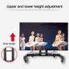 Universal TV Stand Low Height Monitor Cart, 0-90Adjustable Viewing Angle Rolling TV Stand, Mobile TV Cart With Wheel For 32-75 Inch Flat Curved Screen TV (Color : B) view 3